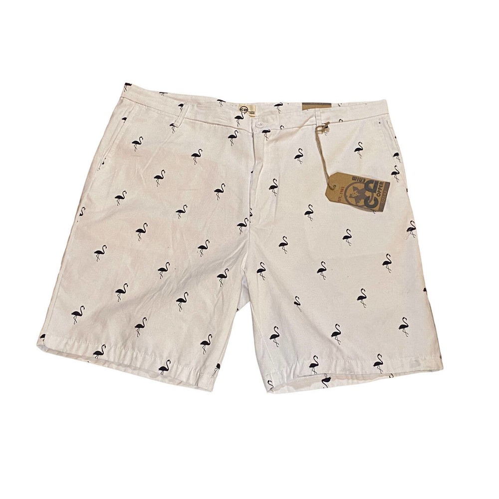 "NWT" Copper Denim White Cotton Shorts, Tag Size 42